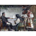 РЕПРОДУКЦИИ НА КАРТИНИ Уговаряне на сватба (1910)